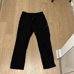 Louis Vuitton black linen cargo pants